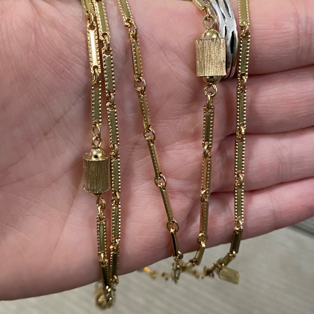 Vintage Direction One Long Layering Necklace